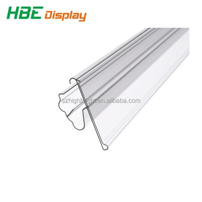 China Durable Plastic PVC Data Strip PVC Label Holder Supermarket Shelf Label Talker for sale