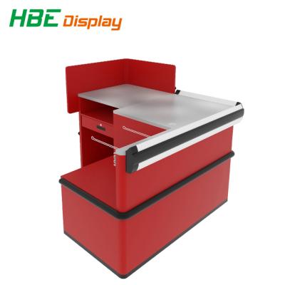 China Durable Grocery Supermarket Cashier Checkout Counters for sale