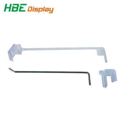 China removable hooks that respects the perforated plate display environmental label Peg Double Hook With Price Metal for sale