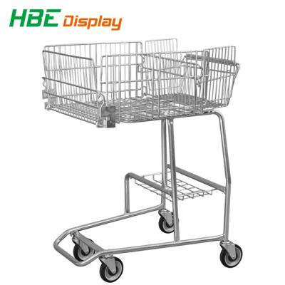 China Durable Metal Disabled Supermarket Shopping Mall Shopping Cart Trolley For Disabled Customer for sale