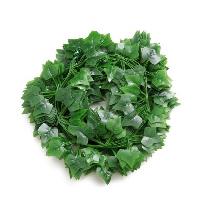 China Eco-Friendly Materials Artificial Vines With Leaves Fake Ivy Foliage Flowers Hanging Garland 12PCS Person Fails Artificial Tropical Leaves for sale