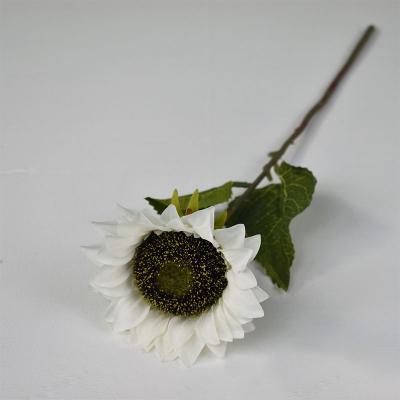 China Minimalist 2.5m Large Yellow Single Stem Artificial Sunflower Stem for sale