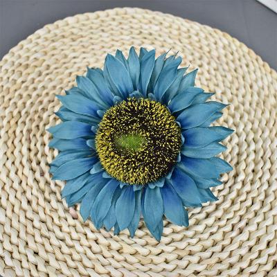 China Wholesale Minimalist Wedding Decoration Artificial Sunflower With Stem Flower for sale