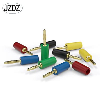 China audio & JZDZ J.10002 2mm Visual Banana Plug, 2mm Banana Socket Lantern Flower High Quality Gold Plated Banana Plug for sale