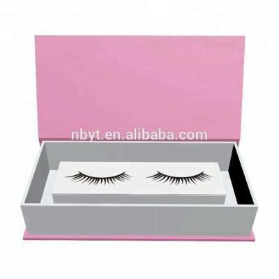 China Handmade white&pink&gold round single prviate label eyelash packaging box for sale