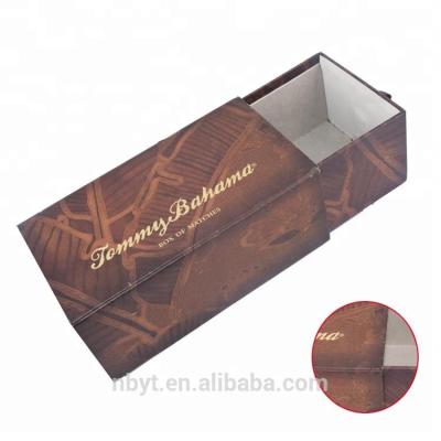 China Recycled Materials Manufacturer Custom Kraft Paper Cardboard Sliding Drawer Packaging Gift Box for sale