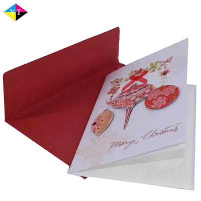 China Custom China Different Types Of Decoration Printing Nice Handmade Greeting Card And Envelope Set for sale