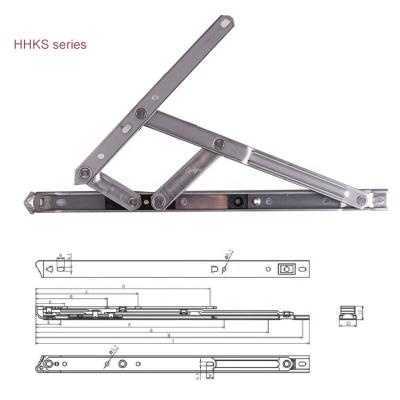 China Opening and Closing for Window Stainless Steel Friction Hinge European Standard 20mm Groove Aluminum Window Curtain Arm Stay Stay for sale