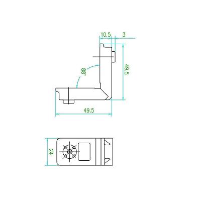 China Connector Window Hardware Steel Accessories Aluminum Corner Joints for sale