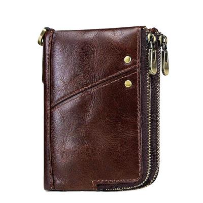 China 2022 RU Men's Leather Wallet Men RFID Multifunctional wolet Leather Men Coin Purse Wallet Fashion Brand Wallet for sale