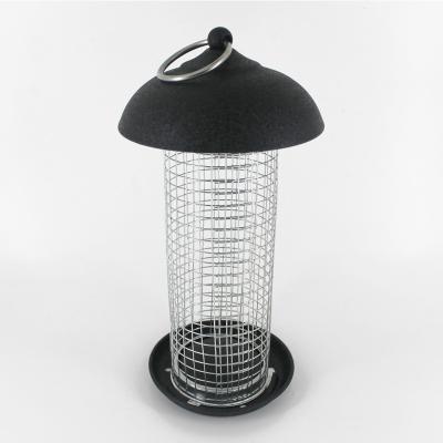 China Viable Premium Black Tube Crackle Finish PC Mini Peanut Bird Feeder for sale