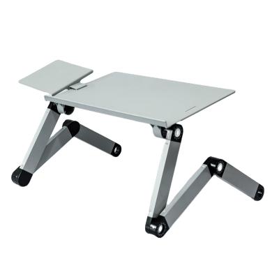 China Ergonomic Aluminum Alloy (Height) Foldable Laptop Stand YLT7 Laptop Mount Laptop Folding Bed Adjustable Aluminum Table Desk for sale