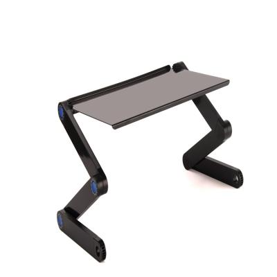 China (Size) YL808 Height Adjustable Aluminum Foldable Portable Laptop Stand Riser Ergonomic Flexible Folding Desk Stand for sale