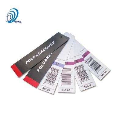 China Programmable Customized 18000-6C Procotol UHF Clothing Hang Tag RFID Garment Tag for sale