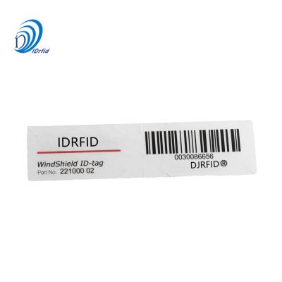 China Programmable UHF RFID Windshield Tag Passive Long Range Tag For Car Toll Truck Check-In Or Parking for sale