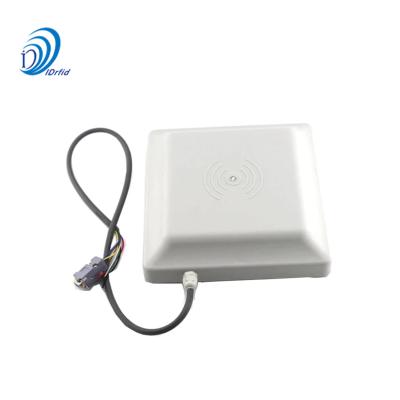 China Passive Parking RS232/RS485/Wiegand UHF RFID Reader TCP IP Access Control Marathon 8DBI Integrated RFID Reader 235*235*57mm for sale