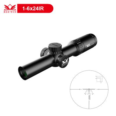 China Aircraft Grade T-6061 Victory 30mm Monotube 1/2 MOA Rangding Reticle Aluminum Red Zero Lock Turret With Wind Pickup Acquire Toreador HD 1-6x24IR AR15 Fast Scope for sale