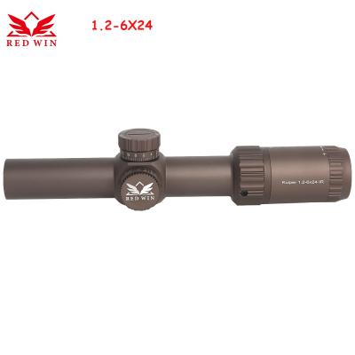 China Aircraft Rate Scope T-6061 Victory 30mm Monotube Turret Aluminum Red Zero Rifle Lock 1/2 MOA Glass Etched Reticle Quick Aquicision Kuiper HD 1.2-6x24IR for sale