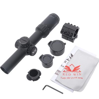 China Aircraft Rate Sight Red Victory T-6061 Rifle Scope Edgeless Riflescopes Aluminum 30mm Monotube Hunting Riflescope 1/5 Mil Adjust Torero 1-6x24 Target Rifle Scope for sale