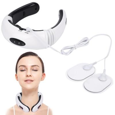 China 2021 Wireless Rechargeable Intelligent Ten Wireless Electric Neck Massager With Heat for sale