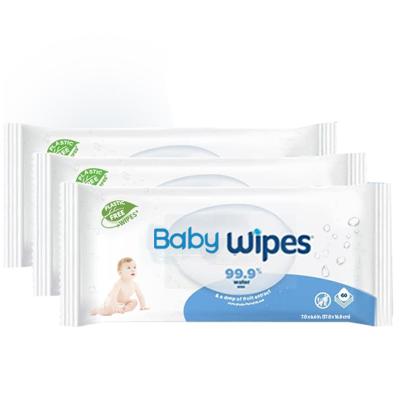 China Newborn Soft Care Wet Wipes Water Based Biodegradable Hand Wipes 17.8*16.8cm for sale