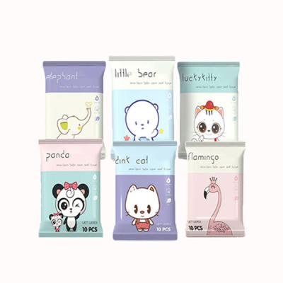 China Hypoallergenic Baby Wet Wipes 99.9% Pure Water Baby Hand Wipes No More Tears Formula for sale