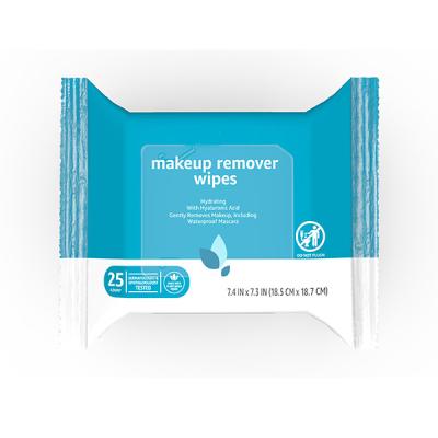 China PH Balanced MakeUp Remover Wipes No Alcohol Hydrating Makeup Wipes 25 Count for sale