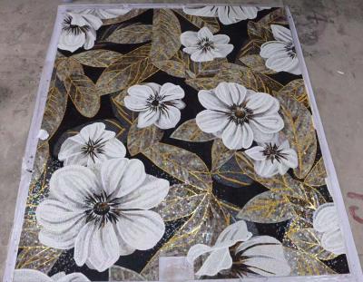 China Parquet exquisite hand cut glass mosaic mural, fine art pictuer glass mosaic GB-TC25HC USD 150 - USD 380 for sale