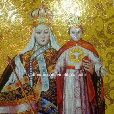 China Parquet exquisite handmade artwork religious mosaic mural, icon church mosaic for wall tileGB-AW039HC USD 200 - USD 450 for sale