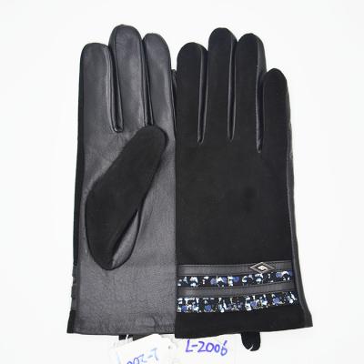 China Factory Supplier Fashion Cycle Simple Chinese Hot Genuine Leather Suede Women's Leather Gloves for sale