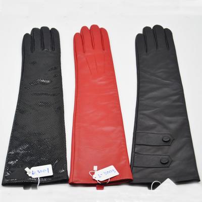 China Wholesale Winter High Quality Women Simple Fashion Sheepskin Genuine Leather Gloves For Motorcycle Racing for sale