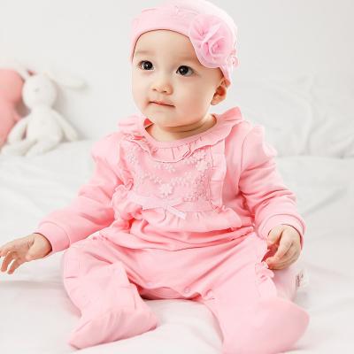 China 100% Cotton Baby Wears Cloth Cotton Spring Autumn Long Sleeve Rompers Newborn Baby Clothes for sale