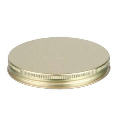 China Food 100-400 Gold Metal Screw Lid With Plastisol Coating for sale