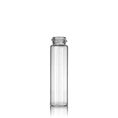 China Gift & Craft 1 drachma (3.696ml) flint round (clear) glass flask - neck 13-425 for sale