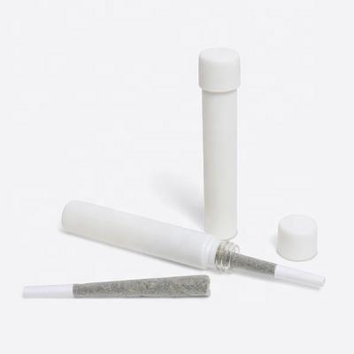 China Gift & Craft 110mm Matte White Glass Pre-Roll Tubes with CR Cap (Soft White) - Child Safety for sale