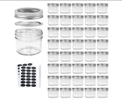 China Wholesale Bulk Food Small Size With Lid Glass Mason Jars for sale