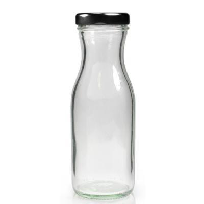 China Beverage 150ml Clear Carafe Bottle And Twist-off Glass Lid for sale