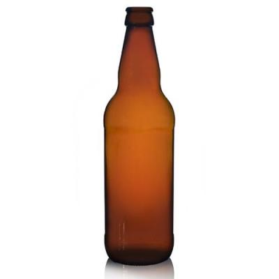 China Beverage 500ml Amber Glass Beer Bottle large for sale