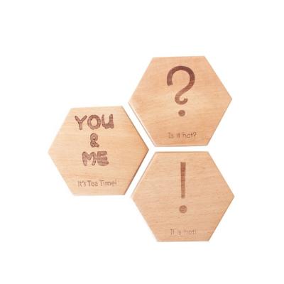 China Solid Wood Pot Coaster Custom Drinks Coaster Japanese Universal Installed Heatfamily Sustainable Wooden Set for sale