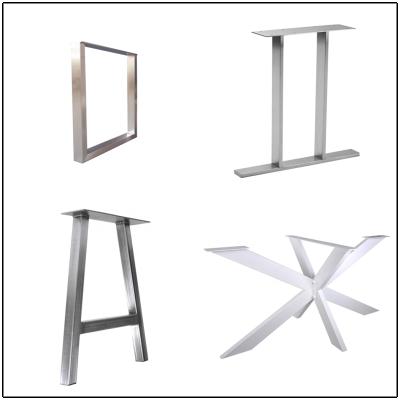 China Beautiful Minimalist Stainless Steel Easel Legs Bar Table Smooth Legs for sale