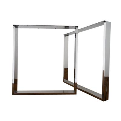 China Modern Stainless Steel Table U-Shape Easel Legs Dining Table Legs for sale