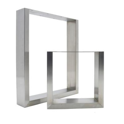 China SS 400mm Tall Minimalist U-1 Style Stainless Steel Legs - 80x40mm for sale