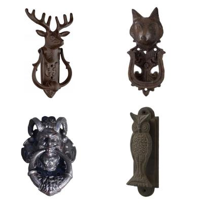 China Different Type Traditional Style Cast Iron Antique Door Knocker for sale