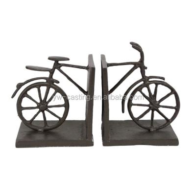 China Coat Rack Home Ornamnetal Vintage Cast Iron Vintage Bicycle Bookends for sale