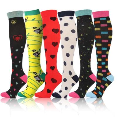 China QUICK DRY Unisex Compression Stockings Cycling Socks Fit For Edema, Diabetes, Varicose Veins, Running Marathon Socks for sale