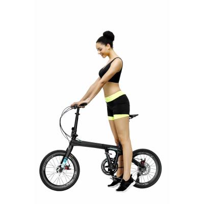 China Java Aria Oem Custom 18 Speed ​​Carbon Fiber Bike MINI Carbon City Bike 22 Inch Carbon Folding Bicycle for sale