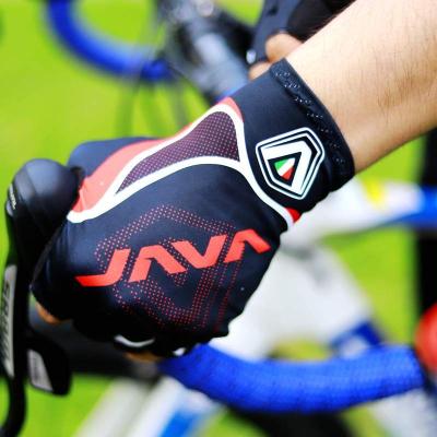 China JAVA unisex cycling gloves flowing finger sports racing gloves non-slip absorb sweat outdoor safety cycling gloves for sale