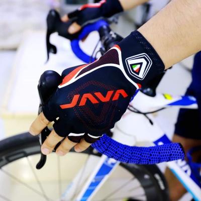 China JAVA unisex cycling gloves flowing finger sports racing non-slip gloves absorb out sweaty safety half bike gloves for sale