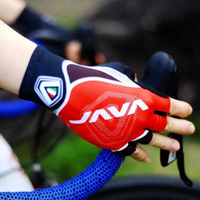 China JAVA unisex cycling gloves flowing finger sports racing non-slip gloves absorb out sweaty safety half bike gloves for sale