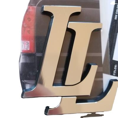 China Body Stickers Factory Hot Sale ABS Plastic Chrome Auto Car Emblem Badge for sale